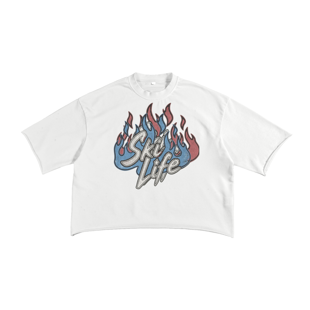 Ski Club Original Oversized Crop T Shirt